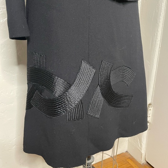 Prada black suit set jacket and skirt off shoulder size 40 - Picture 8 of 17